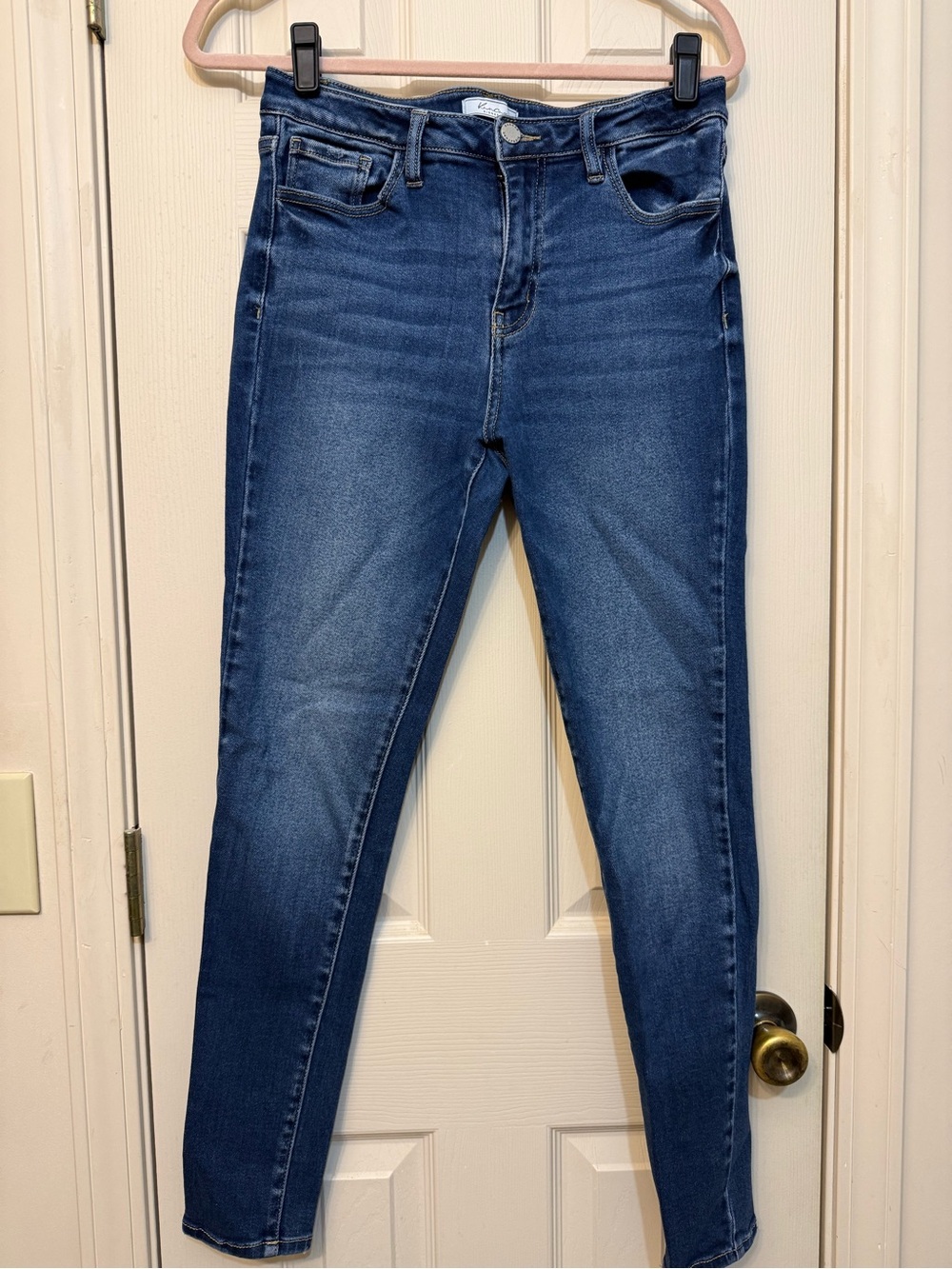 KanCan Women’s High-Rise Skinny Fit Jeans - Dark Blue Size 29